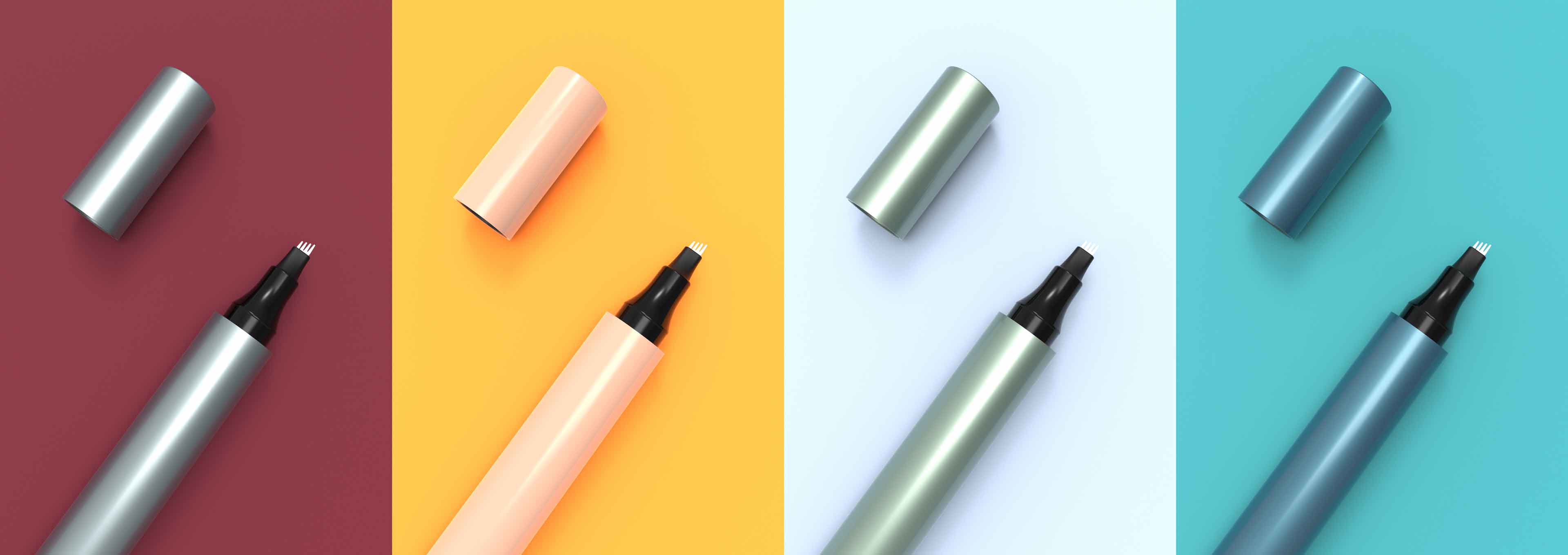 บอกลาอุปกรณ์แต่งหน้ากองโตได้เลย! ดินสอเขียนคิ้วแบบสองปลายและแปรงคอนทัวร์ช่วยให้แม้แต่ผู้เริ่มต้นก็สามารถเขียนคิ้วได้ชัดเจนอย่างเป็นธรรมชาติ