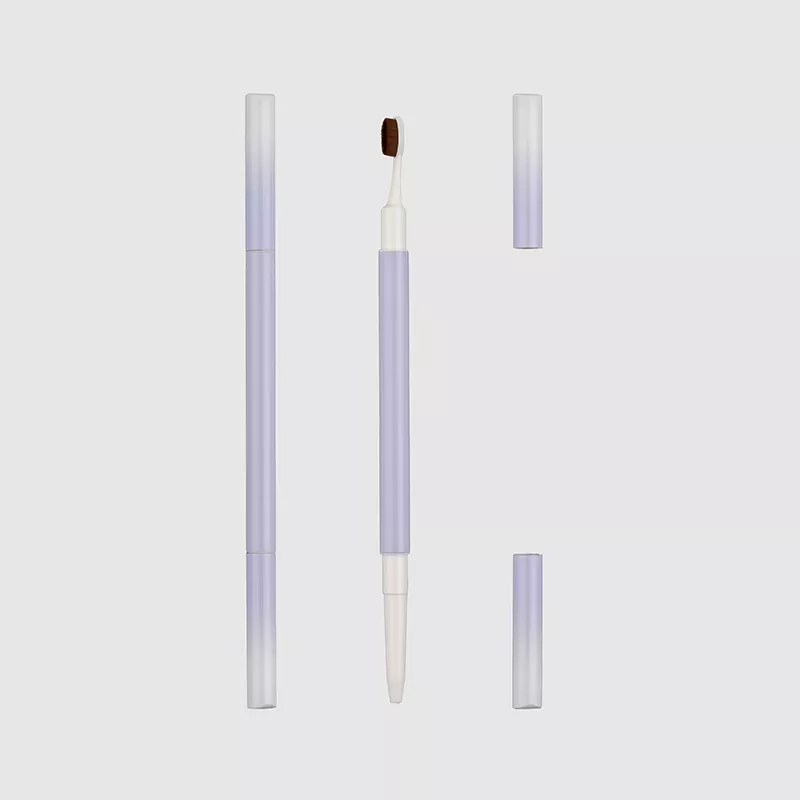 ปากกาคิ้วแบบคู่ปลายอลูมิเนียมพร้อมบรรจุภัณฑ์รอบปลายรอบที่แม่นยำ